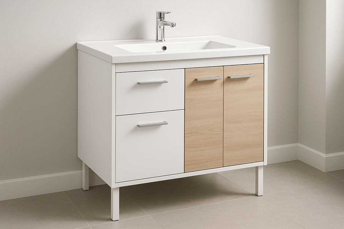 ארון אמבטיה עומד או תלוי? המדריך המלא לבחירת הארון המושלם לחדר האמבטיה