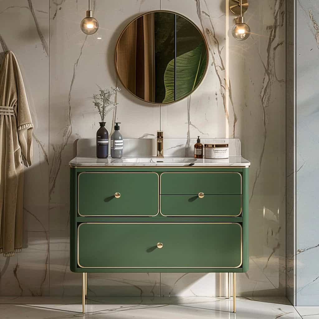 ארון בצבע ירוק מדגם קרלוס